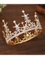 Fashion Golden Alloy Rhinestone Sun Flower Crown