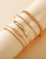 Fashion Golden Chain Ring Playing With Gold Bracelet Set