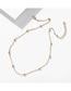 Fashion Golden Copper Bead Clip Bead Alloy Necklace