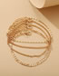 Fashion Alloy Anklet Thin Chain Multi-layer Alloy Anklet Set
