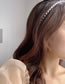 Fashion White Transparent Bead Resin Thin Edge Hairband
