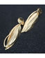 Fashion Golden Alloy Leaf Earrings