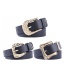 Fashion Black Two Gold Buckle Pin Buckle Belt