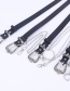 Fashion Black +4 Chain Metal Carved Three-piece Butterfly Buckle Chain Belt