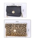 Fashion Black Chain Bag Snake-print Leopard-print Chain Belt Bag