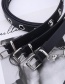 Fashion Black + 2 Chain Gas Eye Chain Belt