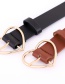 Fashion Red-brown Love Pin Buckle Belt