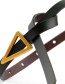 Fashion Beige Triangle Knotted Sugar Thin Belt