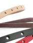 Fashion Brown Triangle Knotted Sugar Thin Belt
