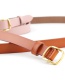 Fashion Khaki Thin Belt Candy Color Knotted Belt
