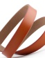 Fashion Brown Thin Belt Candy Color Knotted Belt