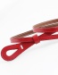 Fashion Red-brown Knotted Thin Belt