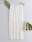 Fashion White Knitted Mesh Elastic Tether Skirt