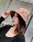 Fashion Camel Suede Collapsible Plaid Fisherman Hat