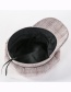 Fashion Black Plaid Cotton Octagonal Cap