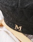 Fashion Milk White Lace Alphabet Embroidery Thin Breathable Beret