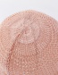 Fashion Beige Light Plate Knitted Solid Color Sunscreen Fisherman Hat