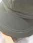 Fashion Khaki Solid Color Stitching Octagonal Cap