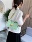 Fashion White Acrylic Chain Shoulder Bag With Stitching Lock