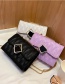 Fashion Black One-shoulder Diagonal Shoulder Bag With Embroidery Chain Lock