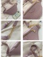 Fashion Purple One-shoulder Cross-body Chest Bag In Stone Chain