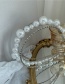 Fashion White Large And Small Pearl Rhinestone Alloy Multi-layer Headband