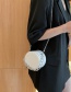 Fashion White Crocodile Chain Round Shoulder Crossbody Bag