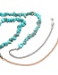 Fashion Silver Handmade Natural Turquoise Bead Chain Glasses Chain