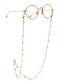Fashion Golden Malformed Pearl Alloy Anti-lost Anti-drop Glasses Chain