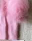 Fashion Pink Wool Ball Knitted Hat