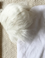 Fashion White Wool Ball Knitted Hat