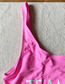 Fashion Pink Pink Letter Sling Jumpsuit