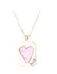 Fashion White Gold Plated Love Tag Geometric Necklace