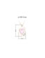 Fashion White Gold Plated Love Tag Geometric Necklace