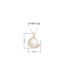 Fashion 14k Gold Geometric Cutout Necklace With Zircon And Pentagram