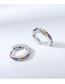 Fashion Platinum + Color Imported Crystal Alloy Hollow Earrings