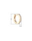 Fashion Platinum + White Imported Crystal Alloy Hollow Earrings