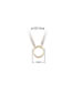 Fashion Golden Round Gold-plated Diamond Necklace