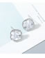 Fashion Platinum Geometrical Alloy Earrings With Zircon