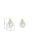 Fashion Golden Gold Plated Pearl Geometric Alloy Hollow Earrings