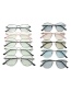 Fashion Silver Frame-after Changing Color Anti-blue-light And Anti-radiation Flat Mirror Color Changing Glasses Frame