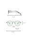 Fashion Gold Frame-after Changing Color Anti-blue-light And Anti-radiation Flat Mirror Color Changing Glasses Frame