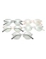 Fashion Black Silver Frame-after Changing Color Round Anti-radiation Color-changing Anti-blue Light Flat Mirror Glasses Frame