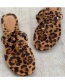 Fashion Leopard Print Leopard Carved Sandals