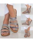 Fashion Serpentine Leopard Flat Sandals