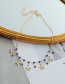 Fashion Golden Alloy Starfish Lock Multi-layer Necklace