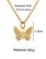 Fashion Silver Butterfly Alloy Necklace