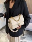 Fashion Black Braided Shoulder Strap Chain Shoulder Bag
