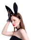 Fashion Black Velvet Cat And Rabbit Ear Headband