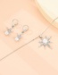 Fashion Silver Alloy Diamond Pearl Necklace Earrings